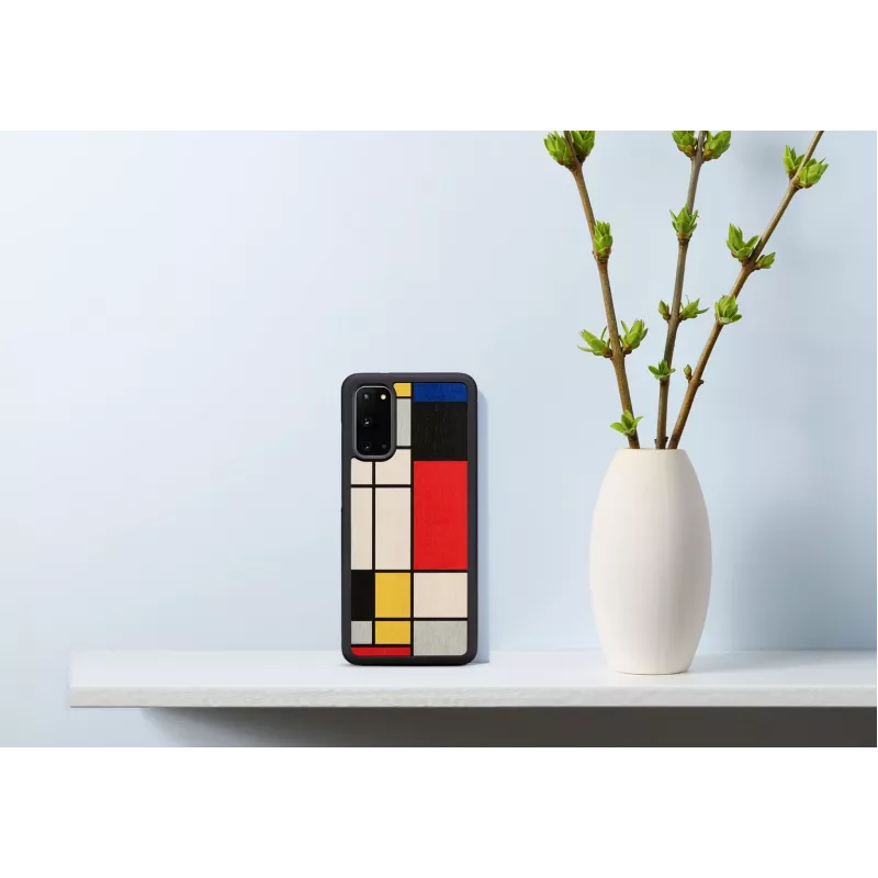 Handyhülle Man and Wood für Samsung Galaxy S20 — Holz schwarz