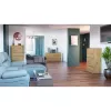 Kommode Top e shop K120 ARTISAN 2X3, Eichenfinish, 6 Schubladen, 750×400×1200 mm