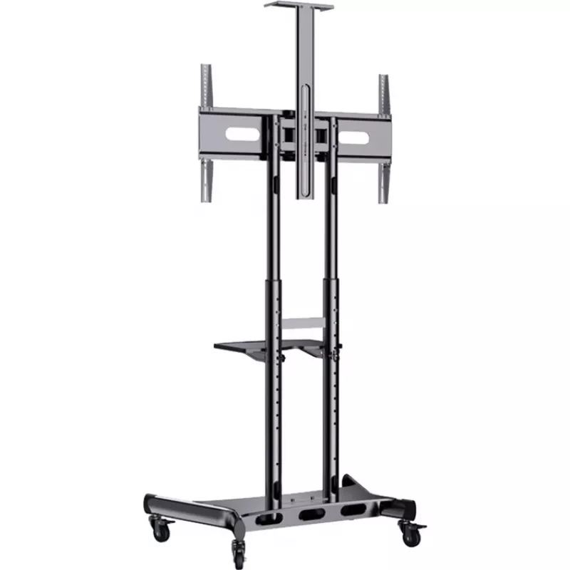 HAGOR HP Twin Stand HD - Rollwagen - für Flachbildschirm / AV-Equipment - Schwarz - Bildschirmgröße: 140-213 cm (55-84) - Befestigungsschnittstelle: bis 800 x 500 mm (8210)