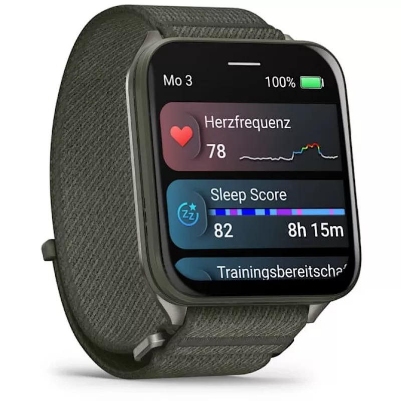 Garmin Venu X1 5,08 cm (2 inch) AMOLED Digital 448 x 486 Pixel Touchscreen Grau Wi-Fi GPS (Satellit)