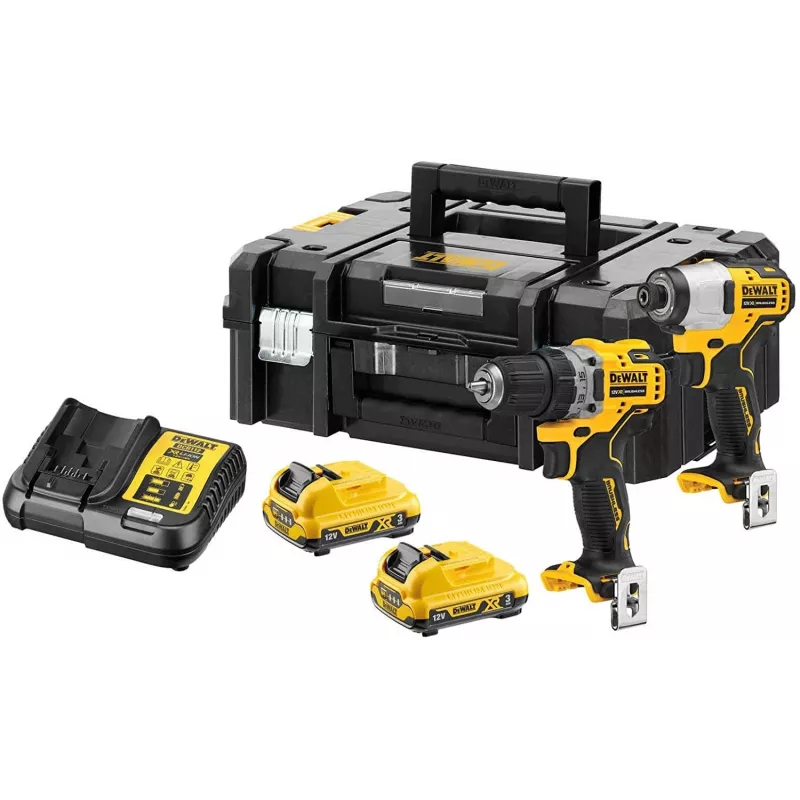 DeWALT DCK2110L2T-QW Akkuschrauber/Schlagschrauber Schwarz, Gelb