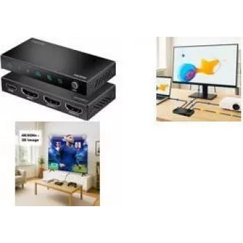 HDMI-Splitter, 1x2-Port, 4K/60 Hz, HDCP, EDID, HDR, CEC, Downscaler (HD0066)