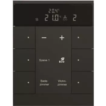 Busch-Jaeger HVAC-Slave-Device 6-fach, BE, schwarz, matt SBS/U6.0.11-885 (2CKA006330A0034)