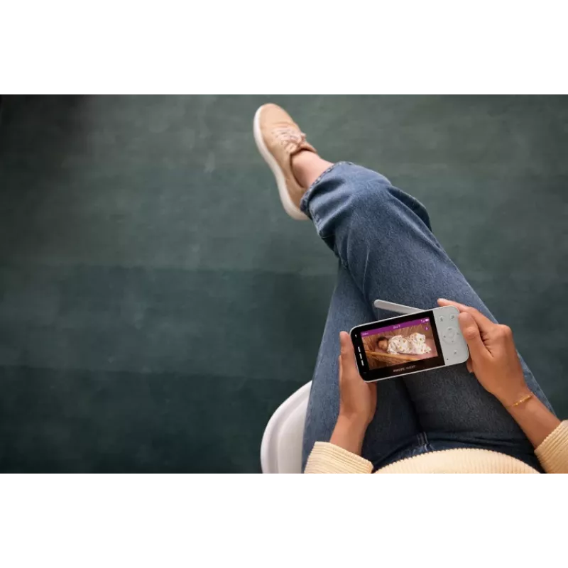 Philips AVENT SCD953/26 Video-Babyphone 400 m Wi-Fi Grau, Weiß