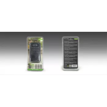 Tragbares Radio Muse M-03 R mit FM-PLL-Abstimmung, LCD-Anzeige, externer Antenne, schwarz