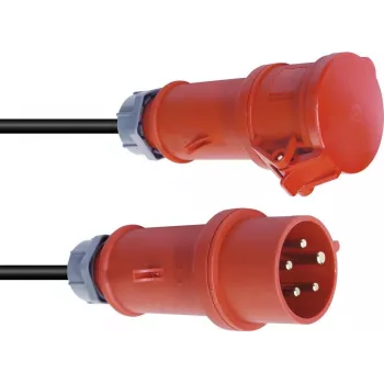 Verlängerungskabel PSSO 16A CEE 5x2,5 mm² 25 m Rot