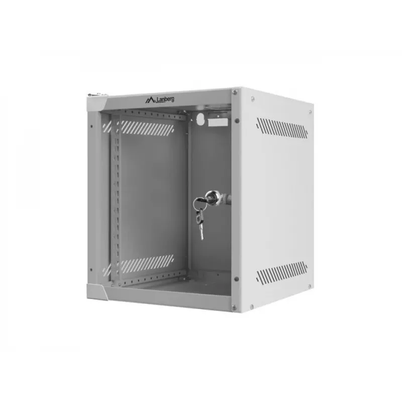 Wandmontage-Rack LANBERG WF10-2306-10S, 6U, 336×280×310 mm, grau, 20 kg