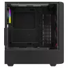 PC Cube Gehäuse SAVIO Noctis Glass RGB — Schwarz, ATX/Micro-ATX, 210×410×450 mm, 3×120 mm Frontlüfter