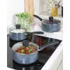 Topfset Russell Hobbs Nightfall Stone 3-teilig 16/18/20 cm antihaftbeschichtet