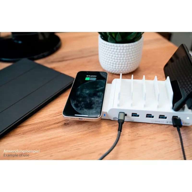 Ladegerät für Mobilgeräte Alcasa PCA-D006WQL Weiß Schnellladung