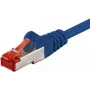 Wentronic Goobay CAT 6 Patchkabel, S/FTP (PiMF), Blau, 15 m - LSZH halogenfrei, Kupfer (68273)