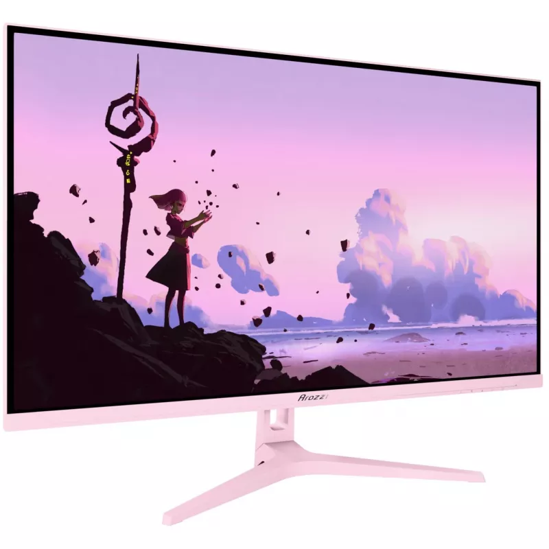 Computermonitor Arozzi Nova 32 Zoll (80 cm) 2560×1440 Quad HD LED 1 ms 16:9 Pink mit Lautsprechern und VESA