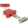 DeLOCK D-Sub 25-polig Buchse auf RJ45 Buchse Montagesatz rot VGA RJ-45