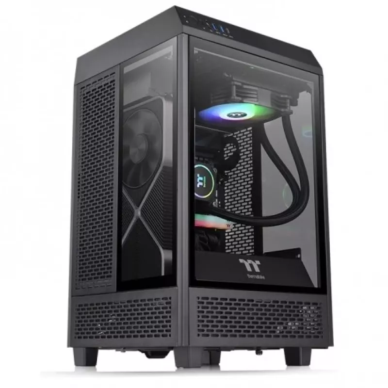PC-Gehäuse Thermaltake The Tower 100 Mini Tower Schwarz