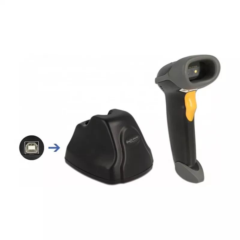 Handheld-Barcodescanner DeLOCK 90550 1D 2D kabellos USB