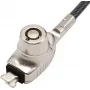Manhattan Laptop-Schloss (Nano) mit zwei Schlüsseln, Kompatibel mit Nano-Schlössern, 1,5 m Kabel, Diebstahlschutz, Robustes Stahlkabel – Metall mit klarem PVC-Mantel, Notebook, Lebenslange Garantie