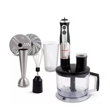 Esperanza EKM004 Stabmixer 0,6 L Schwarz, Silber, Transparent 800 W
