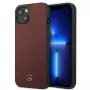 Mercedes MEHCP13SPSQRE iPhone 13 mini 5,4 Rot/rot Hartschale Leder Sternmuster