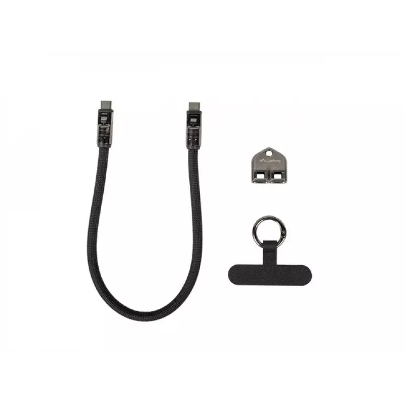 USB-C-Kabel LANBERG CA-CMCM-10LN-0003-BK 0,3 m 240W Schwarz