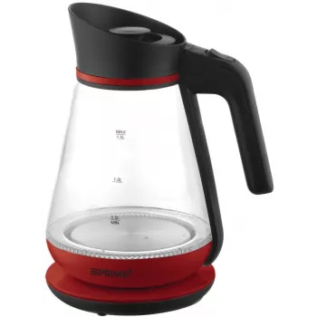 Wasserkocher PRIME3 1,5 L 2200 W Rot Transparent