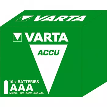 Varta Longlife - Akku 2 x AAA-Typ - NiMH - (wiederaufladbar) - 800 mAh - 10er-Pack