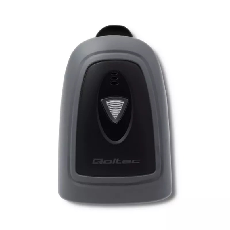 Hand-Barcodeleser QOLTEC 50863 — 1D/2D-Scanner, USB kabelgebunden, LED-Sensor, Schwarz, 5V, 1,8 m Kabel