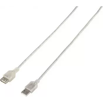 Renkforce USB 2.0 Verbindungskabel [1x USB 2.0 Stecker A - 1x USB 2.0 Buchse A] 3,00 m transparent (RF-4538152)