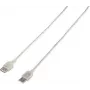 Renkforce USB 2.0 Verbindungskabel [1x USB 2.0 Stecker A - 1x USB 2.0 Buchse A] 3,00 m transparent (RF-4538152)