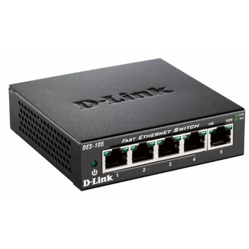 D-Link DES-105 Unmanaged L2 Schwarz