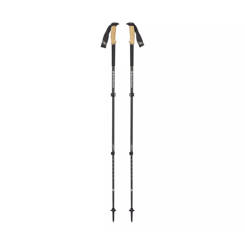 Schwarz Diamond Alpine Carbon Cork Trekkingstock Unisex Teleskop