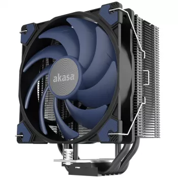 Luftkühler Akasa Alucia H4 12 cm Schwarz Blau Hydrodynamisches Gleitlager