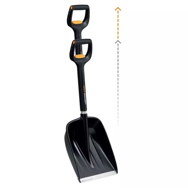 Fiskars Auto-Schneeschaufel mit Teleskopstiel X-SERIES