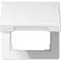 Jung Klappdeckel mit Abdeckrahmen 50x50mm LS 990 BFKL WW (LS990BFKLWW)
