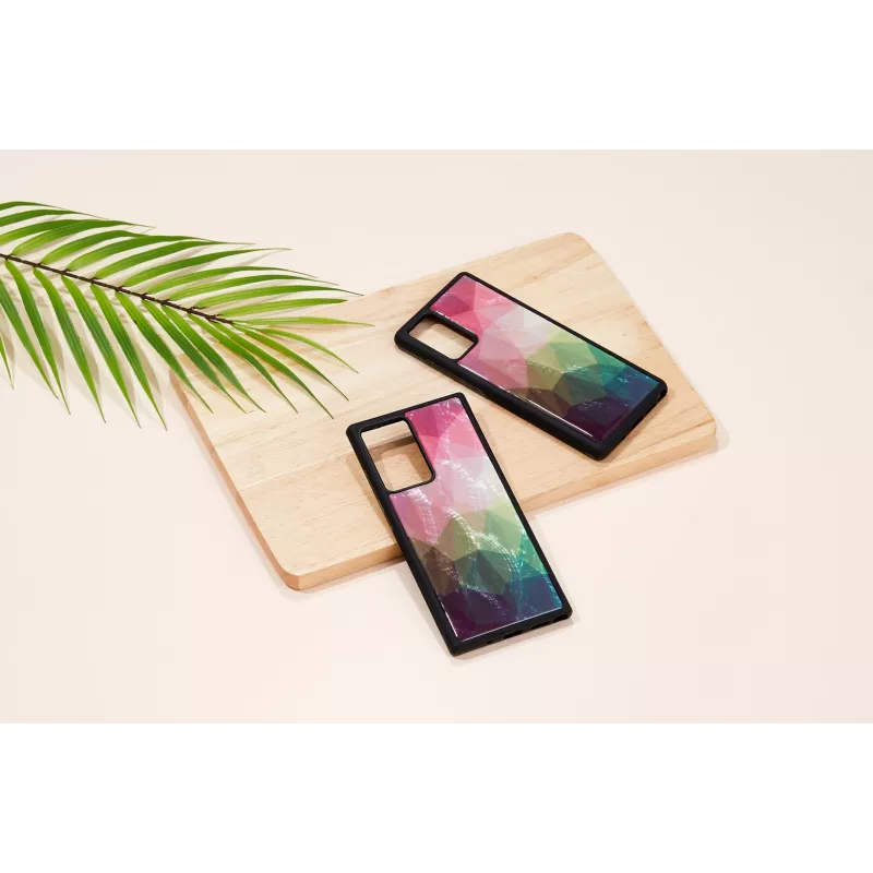 Schutzhülle iKins für Samsung Galaxy Note 20 – Wasserblumen-Motiv schwarz