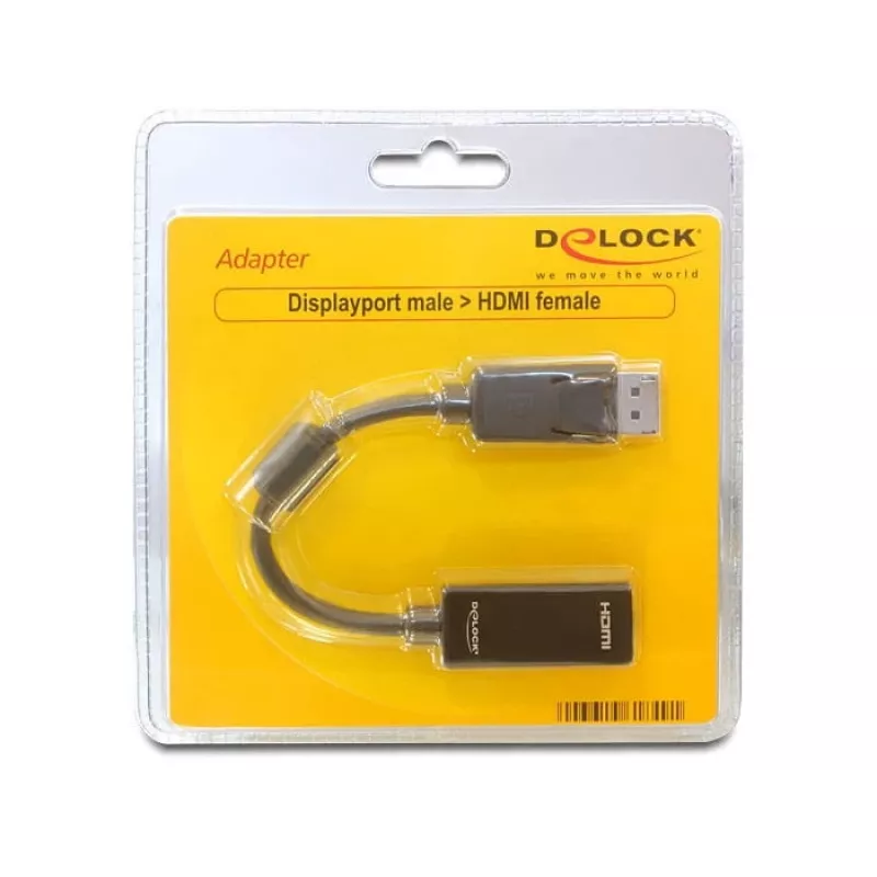 Videokabel-Adapter DELOCK 61849 0,125 m DisplayPort auf HDMI