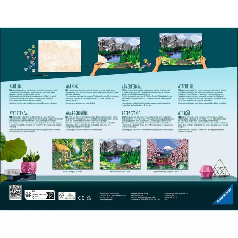 Ravensburger CreArt Malen-nach-Zahlen-Set Landhaus am Fluss