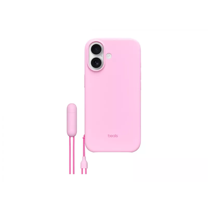Kickstand-Hülle für iPhone 17 Apple Beats mit MagSafe und Kamerasteuerung, Pebble Pink, PC & Mikrofaser