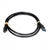 ROLINE RM USB 3.2 Gen 1 Kabel, A-C, ST/ST, schwarz, 1 m