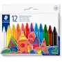 Crayon Staedtler 229 12 C12 Jumbo-Wachsmalkreiden, 12er-Pack, sortierte Farben