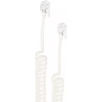shiverpeaks ®-BASIC-S-Telefonhörer-Spiralkabel – Kabel 2x 4P4C, schwarz, 5,0 m (BS70135-5)