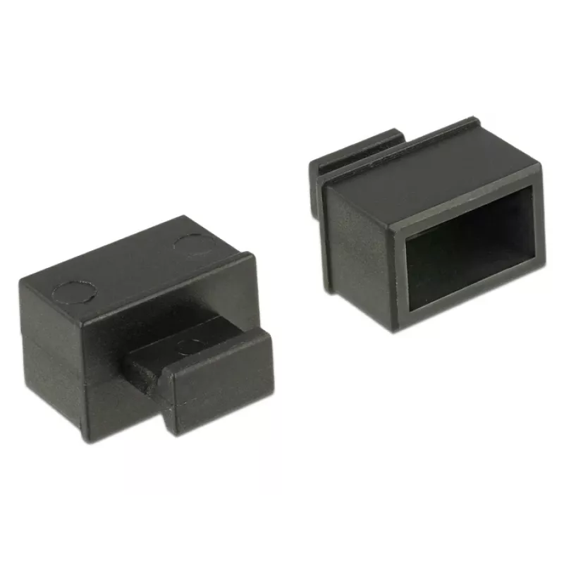 Steckdosensicherheitsabdeckung DeLOCK 64021 Schwarz 10 Stück