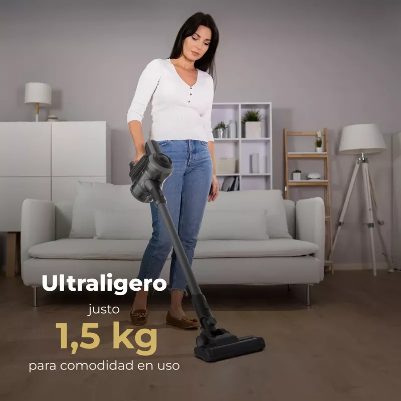 AENO SC1 Akku-Trockensauger MIF beutellos 120 W Schwarz, Grau 2200 Ah
