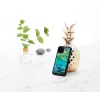 Smartphone-Hülle iKins für iPhone 11 Pro — Seerosendesign, schwarz
