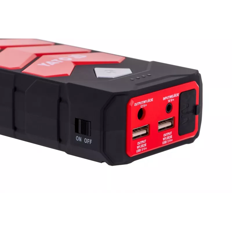 Autostarthilfe YATO YT-83081 Auto-Powerbank 9000 mAh 9000 mAh Schwarz, Orange