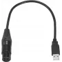 Audiokabel Eurolite 51860118 0,4 m XLR-Buchse USB-Stecker Schwarz