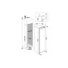 Whirlpool Kühlschrank | WHSD18A013D1 | Energieeffizienzklasse E | Einbau | Kühlschrank ohne Gefrierfach | Höhe 177 cm | Kühlvolumen netto 306 L | Display | 30 dB | Edelstahl