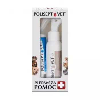 Veterinär-Erste-Hilfe-Set JM Sante Polisept Vet für Hunde und Katzen – Wundpflegesalben-Set, 150 g, Kartonpackung