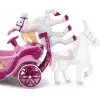 Huffy Elektrische Disney Prinzessinenkutsche mit Pferd 6 V pink