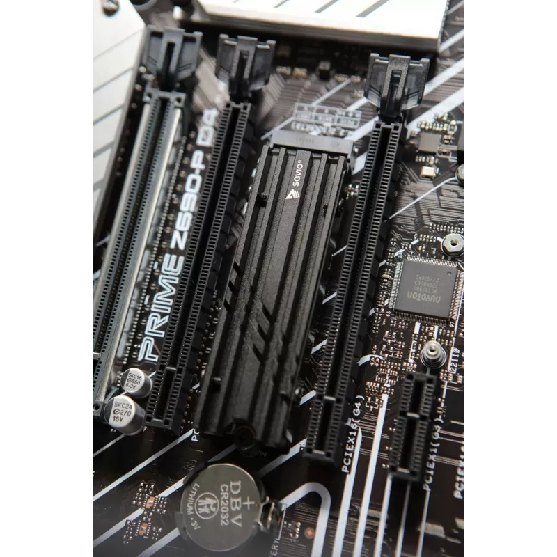 Luftkühler SAVIO M.2 NVMe 2280 AK-60 Schwarz Kühlkörper für 22x80 mm SSD