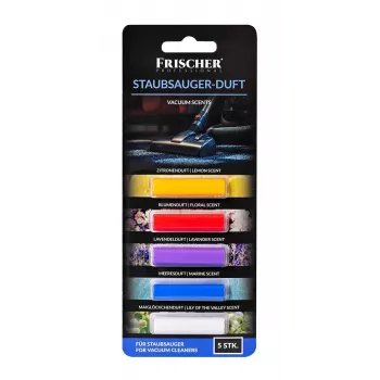 Frischer Duft-Nachfüllpack für Staubsauger, 5 Kartuschen, Lavendel-Mix, Kunststoff-Blisterpackung